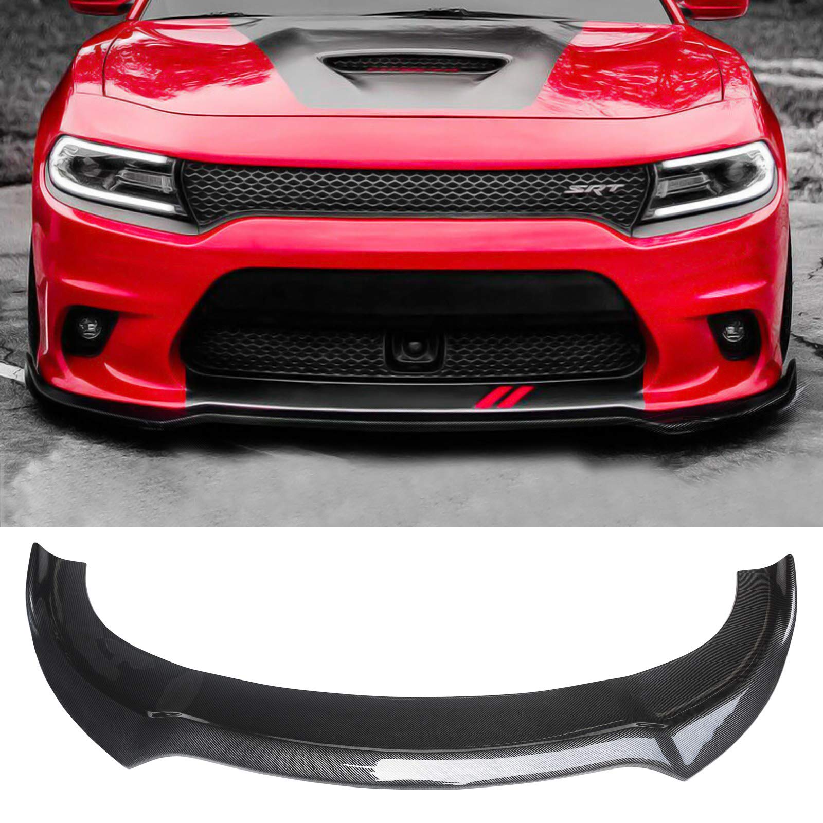 Buy NINTE Front Lip for 20152020 Dodge Charger SRT, V3 Style Carbon