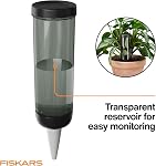 Fiskars LifeWell Watering Spike for Indoor Plants – Self-Watering Device with Transparent Reservoir, Porous Ceramic Cone, UV-Resistant & Recycled Plastic, 11.75 oz