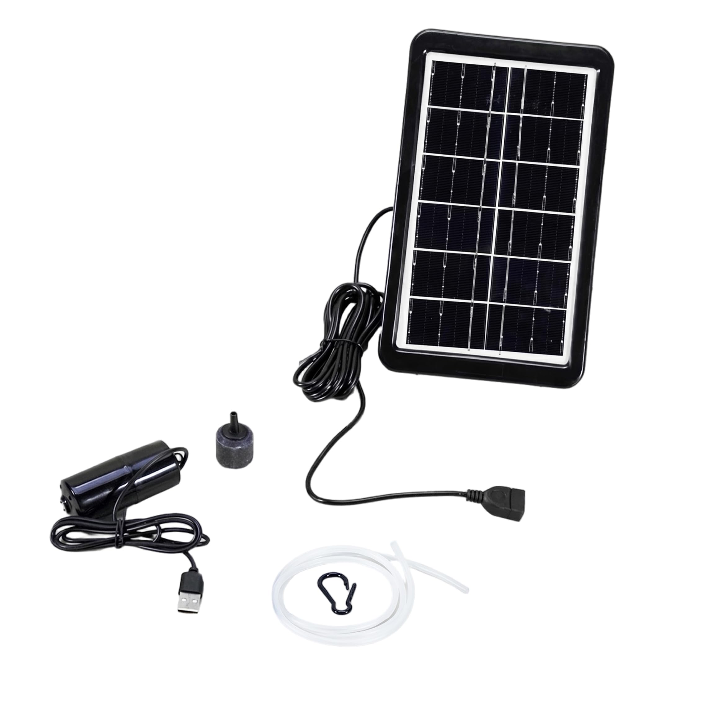 Bomba solar para fuente de agua de doble carga USB ideal para peceras y estanques