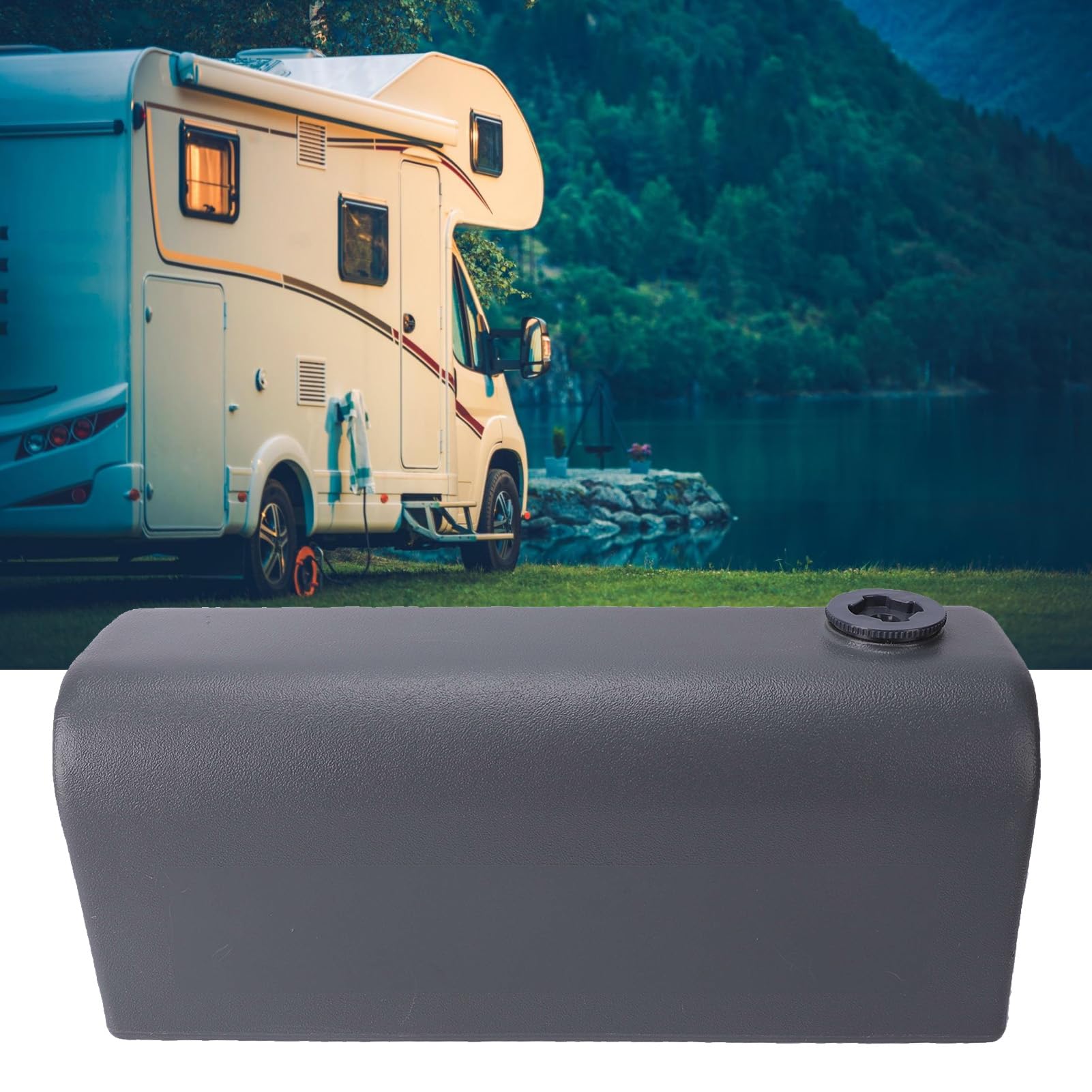 Frischwassertank für Wohnmobile, 4,5 Gallonen, Auslaufsicherer Tragbarer Lagertank in Lebensmittelqualität, Camping-Wasserbehälter mit Integriertem Nahtlosem Design für Anhänger, Boot, Yacht,