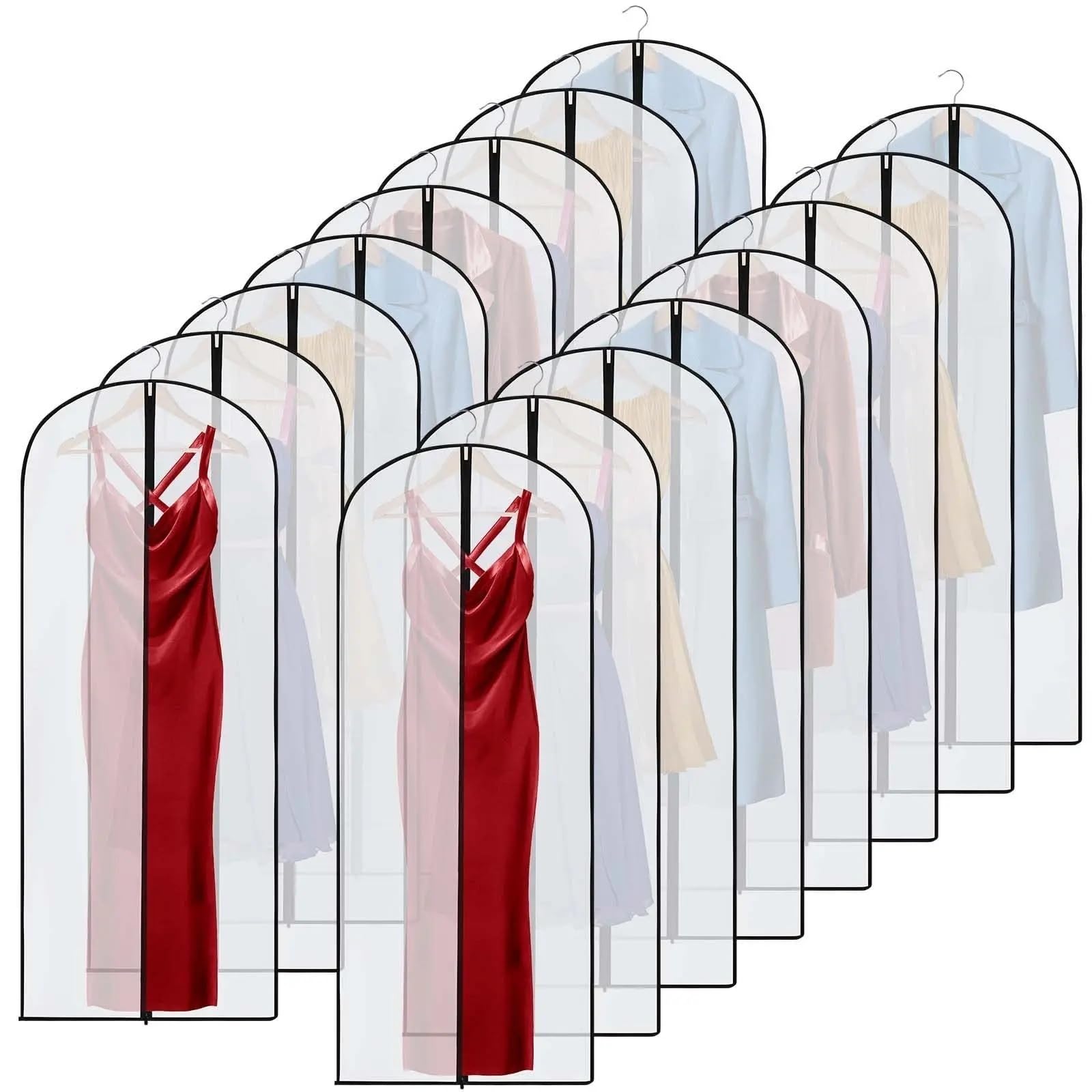 Housse de vêtement pour éviter la poussière sur les costumes du dressing