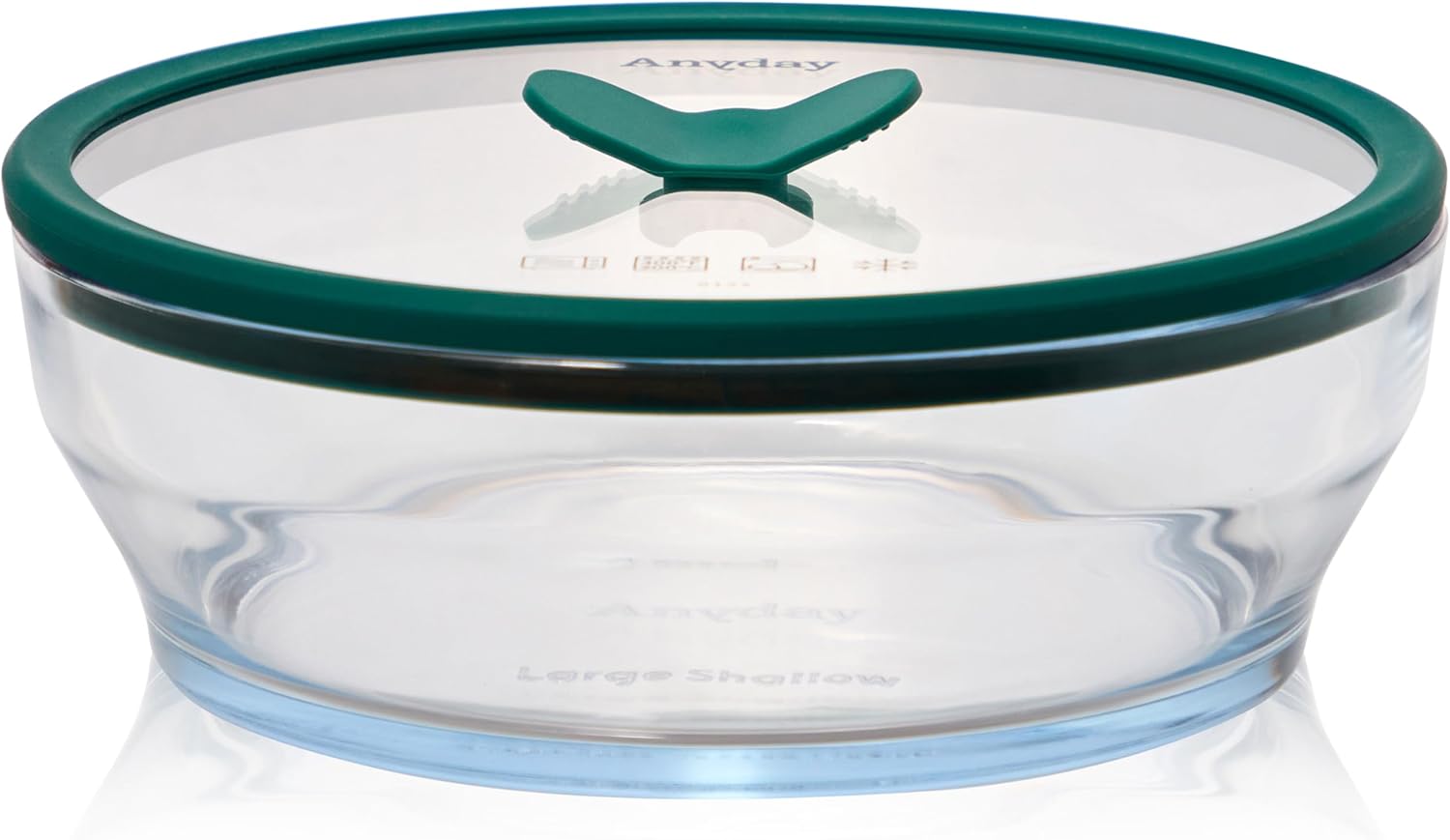 Anyday 7-Cup Glass Storage Bowl with Ventilated Lid – Microwave & Airtight Anyday 7-Cup Glass Storage Bowl with Ventilated Lid – Microwave & Airtight