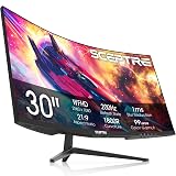 Sceptre Novo monitor de jogos curvado de 30 polegadas 200 + Hz alto-falantes embutidos 2560 x 1080p HDMI x2 DP x2 2025 — imagem 8