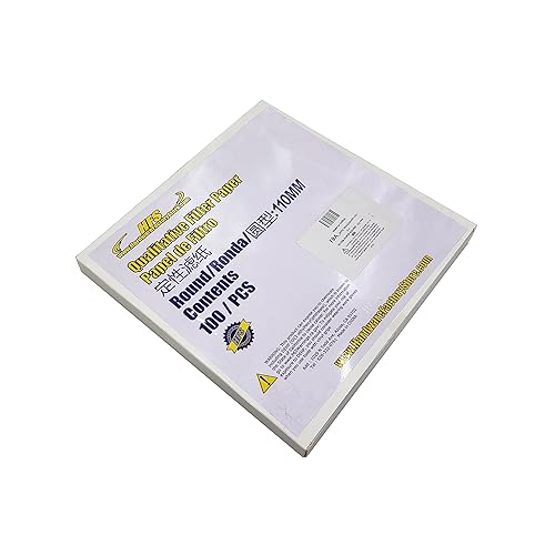 HFS (R) Papel de filtro cualitativo sin cenizas de 4.331in de laboratorio, 100 unidades de 3 um redondos (4.331in, 3 um)