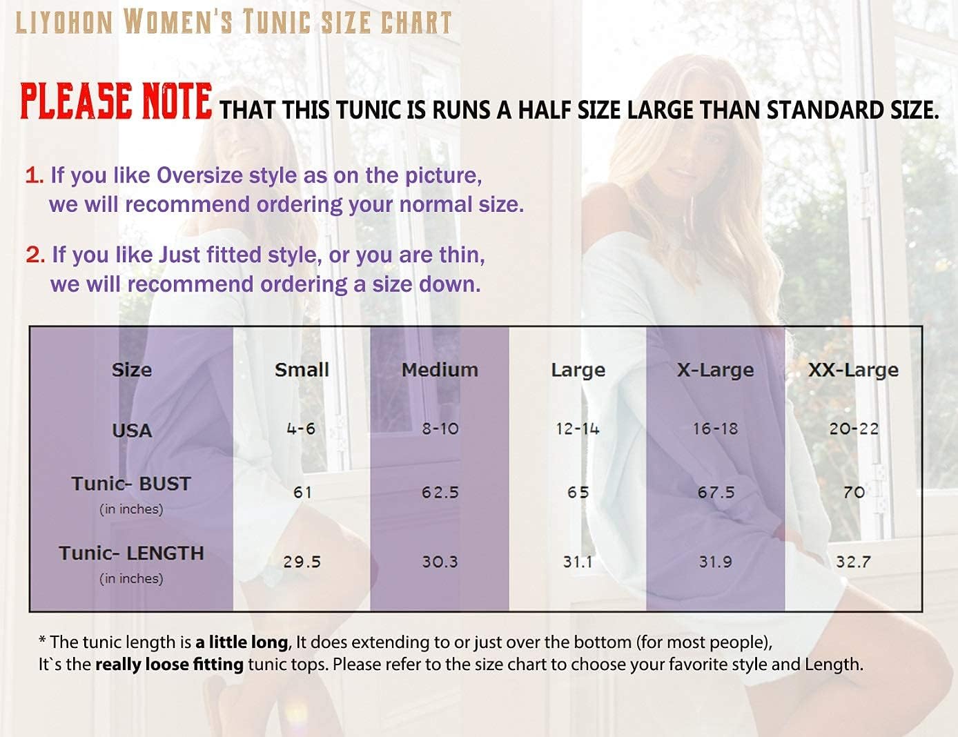 LIYOHON Oversized T Shirts for Women Tunic Tops to Wear with Leggings Long Sleeve Fall Sweaters Dressy Tops - Image 6