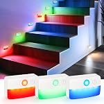 8 Pack Motion Sensor Stair Light for Indoor, Battery Operated Closet Lights, Wireless Stick on Anywhere Hallway Lamp, 40 Lumen 3000K Portable Led Night Lamps for Bedroom Under Cabinet Kitchen