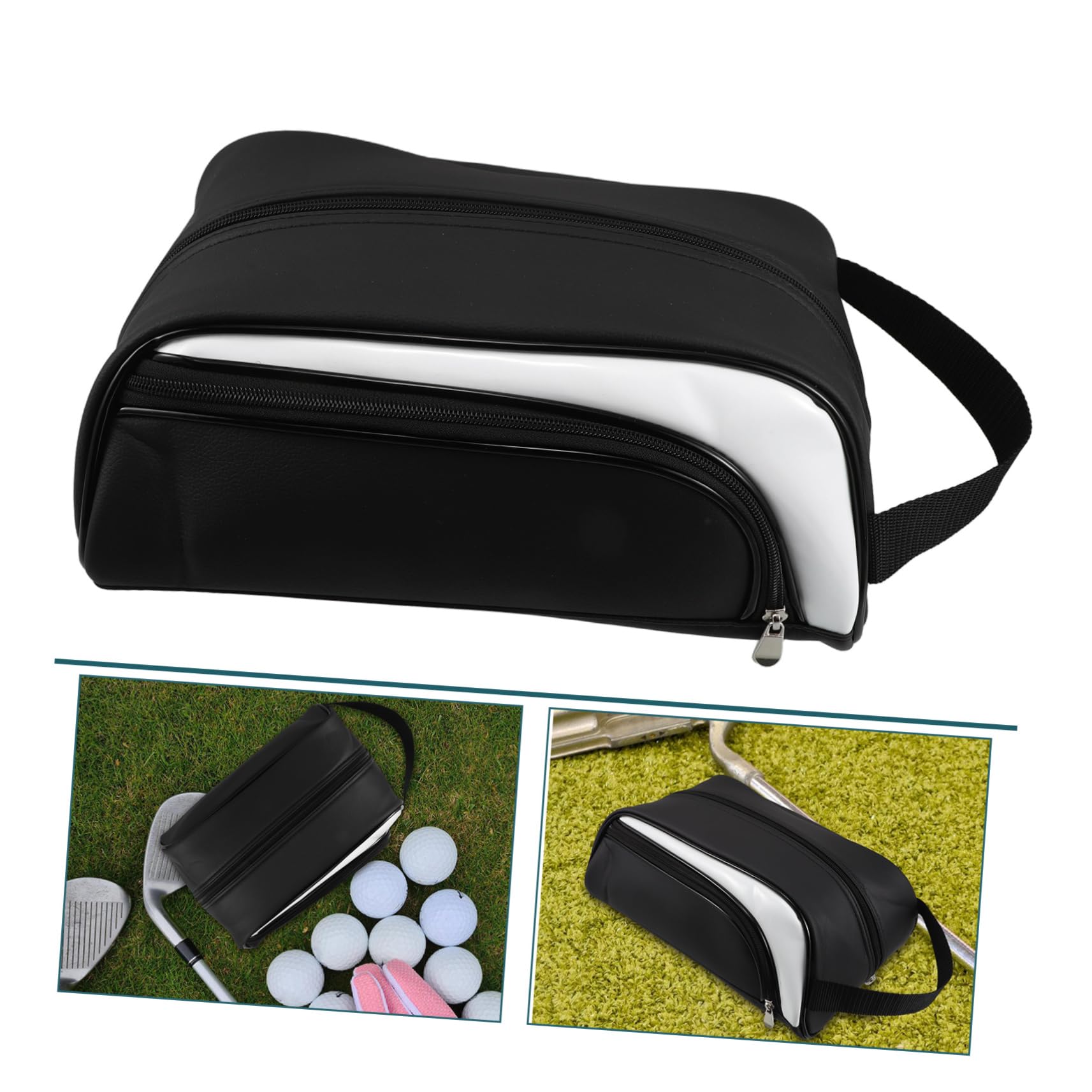 Borsa Porta Scarpe da Golf Organizer Viaggio Leggero in Pu per Sneakers