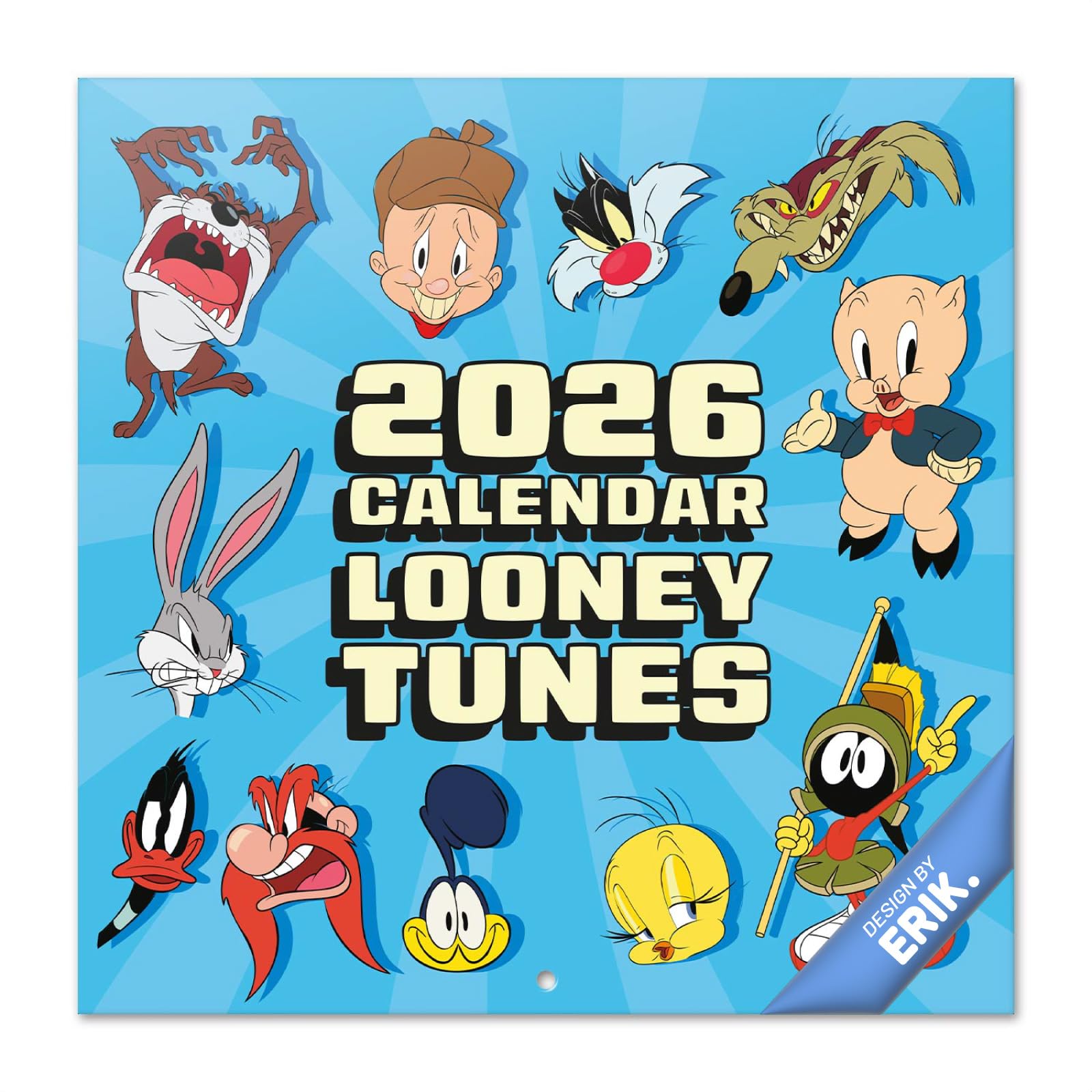 Calendrier Mural 2026 Looney Tunes – Grand Format 30x60 Cm – De Janvier à Décembre – Multilingue – Papier épais 140g - 6