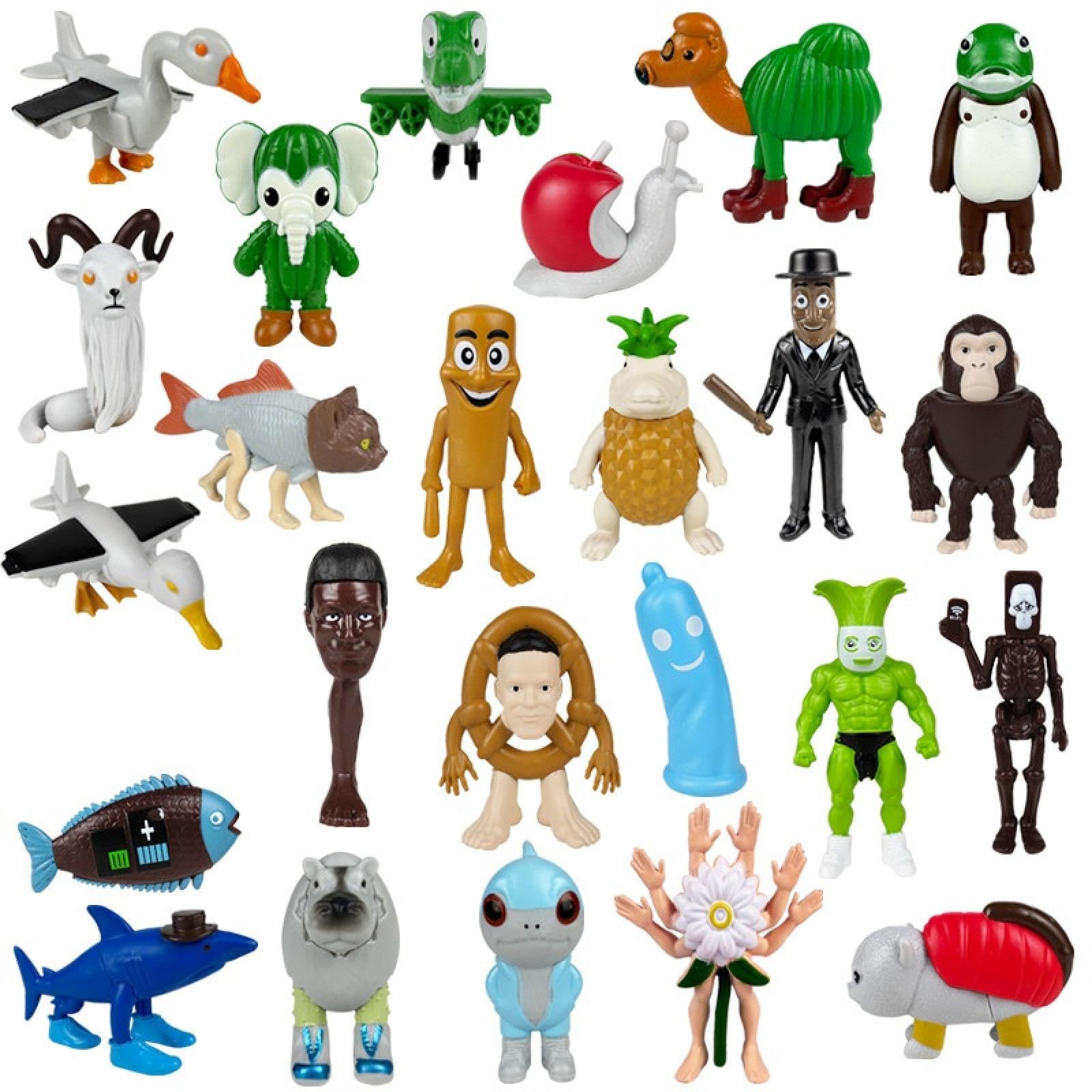 Amazon.co.jp: 24点セットトゥントゥントゥンサフル ミニフィギュア