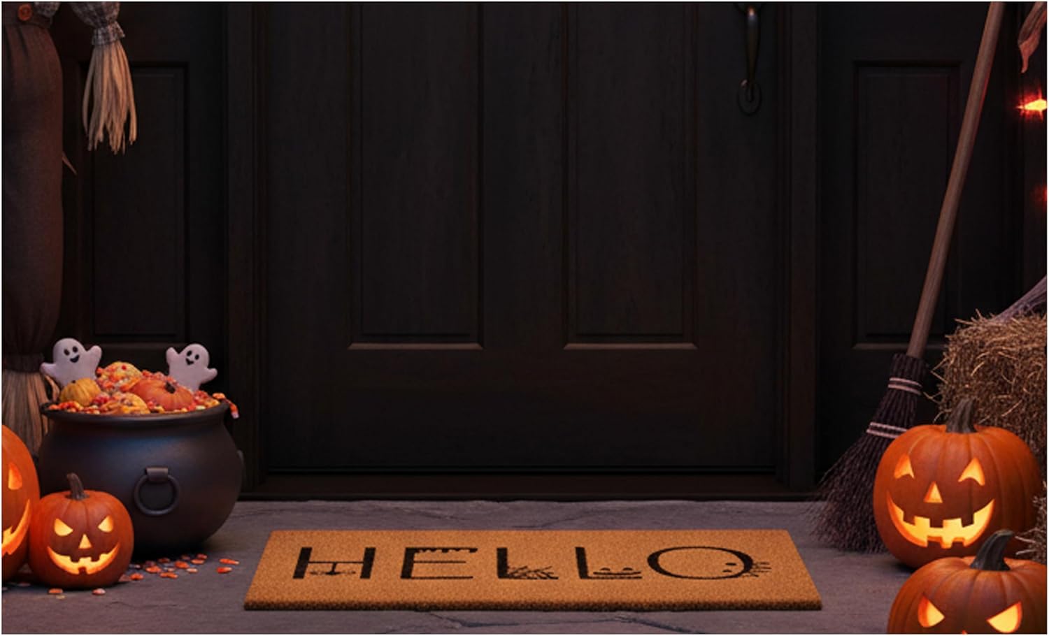 Calloway Mills 107182436 Spooky Hello Doormat 24" x 36"