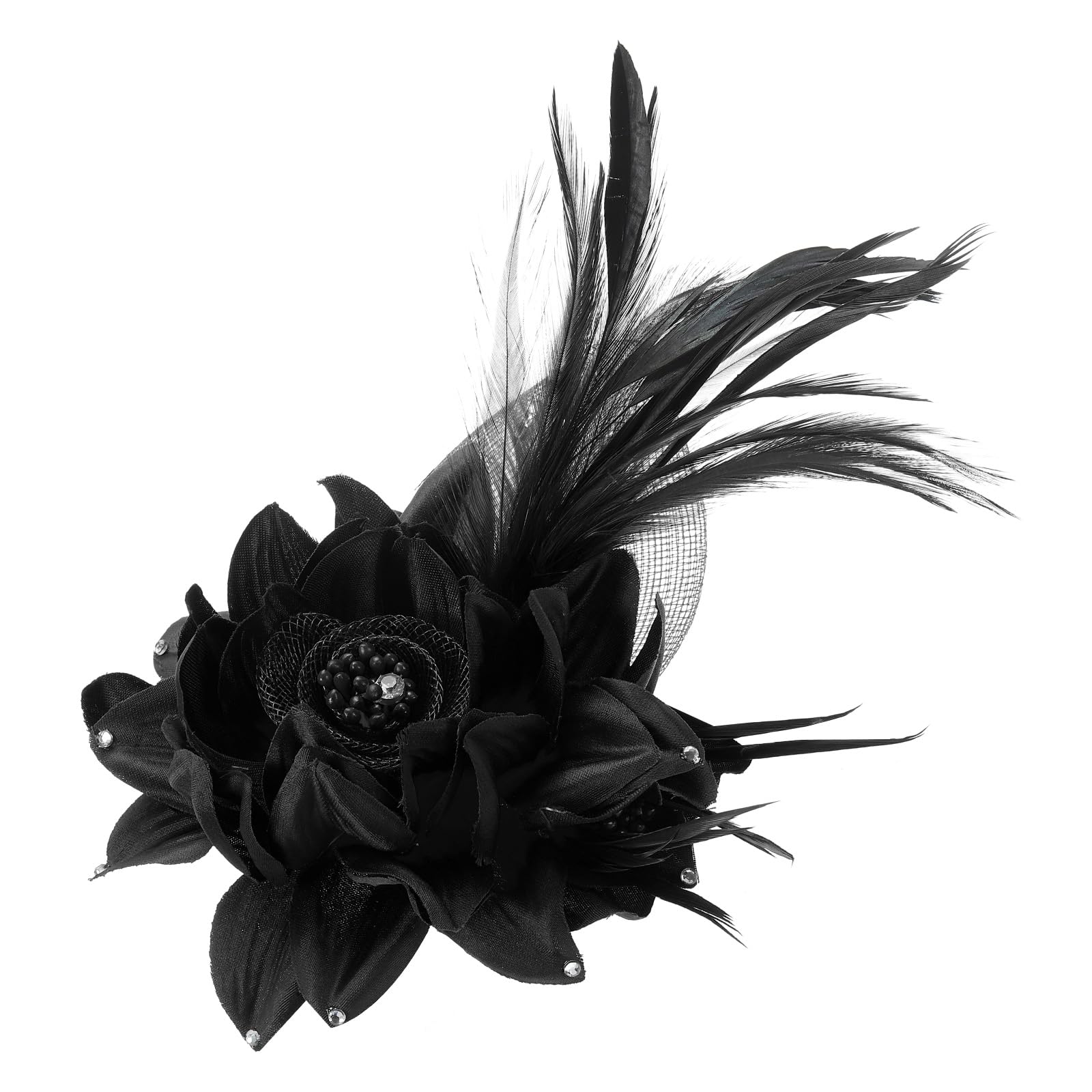 Broche à Fleur Artificielle En Soie PATIKIL - Épingle à Cheveux Pour Mariage, Fête, Chapeau, Rose