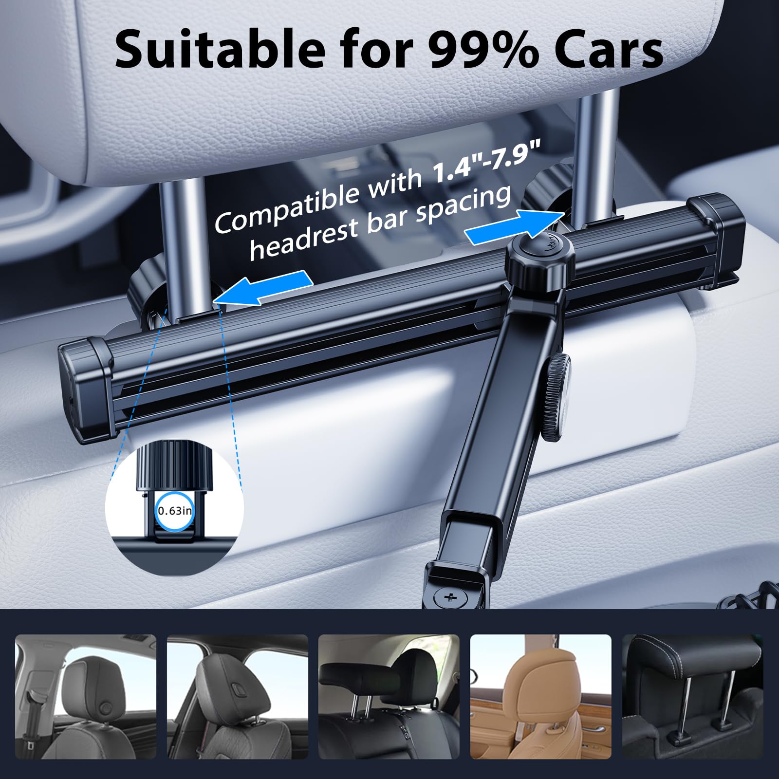 Ventilateur Oscillant 12V Pour Voiture – 2 Têtes Indépendantes, Ports USB Et Montage Facile