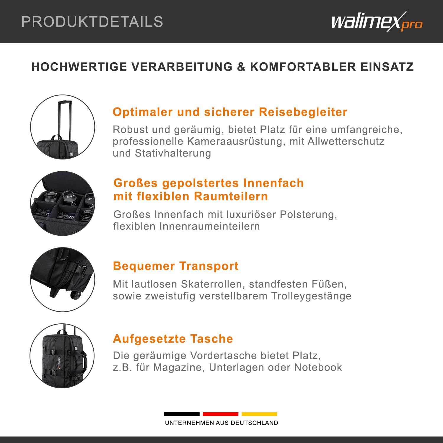 Walimex Pro Studiotasche/Trolley, schwarz