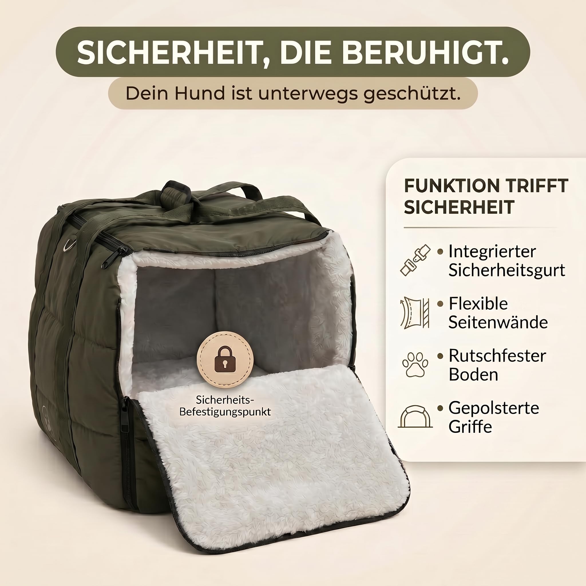 Bolsa 2 en 1 para perros pequeños, 10 kg, bolsa de transporte para perros y manta de viaje, bolsa de transporte para cachorros y gatos con correa de seguridad y forro térmico suave, práctica para café