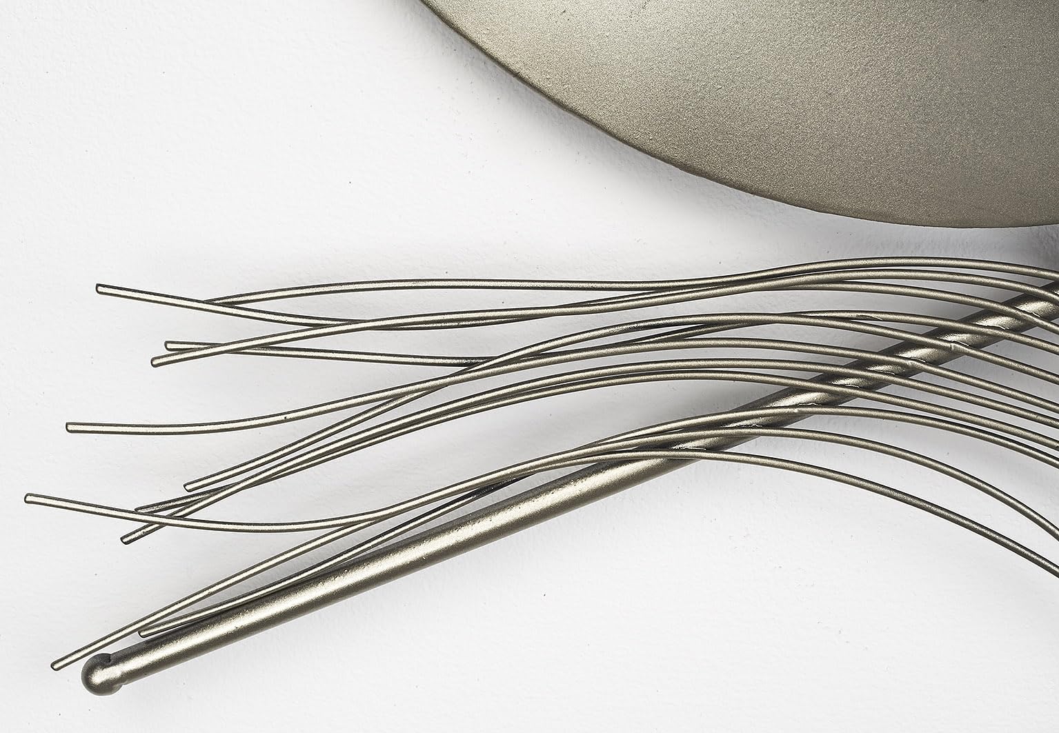 Kobolo Modernes Wandbild Metallbild Metall in und silber Grau