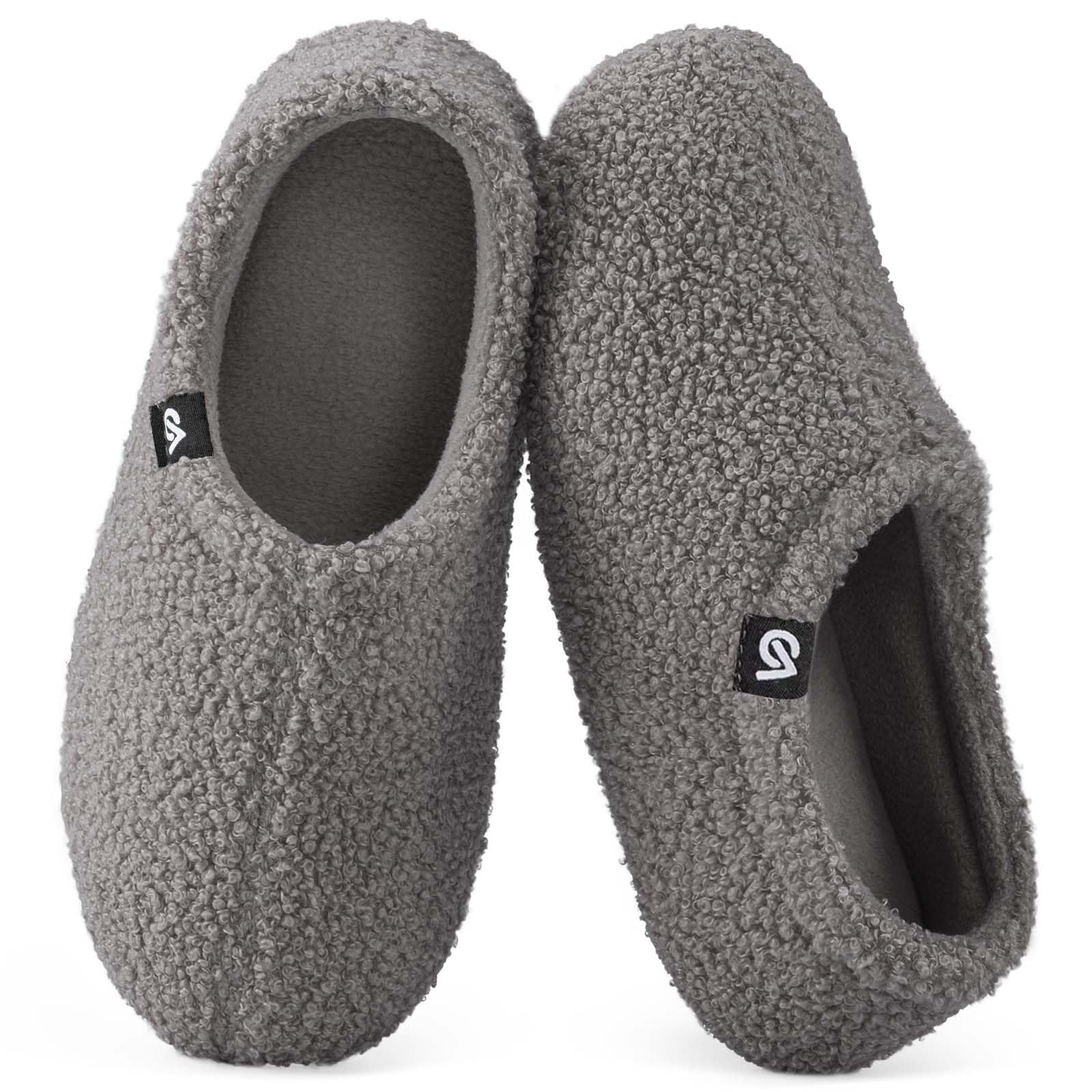 Women's Fuzzy Slippers Warm Comfy Memory Foam Non-slip House Shoes