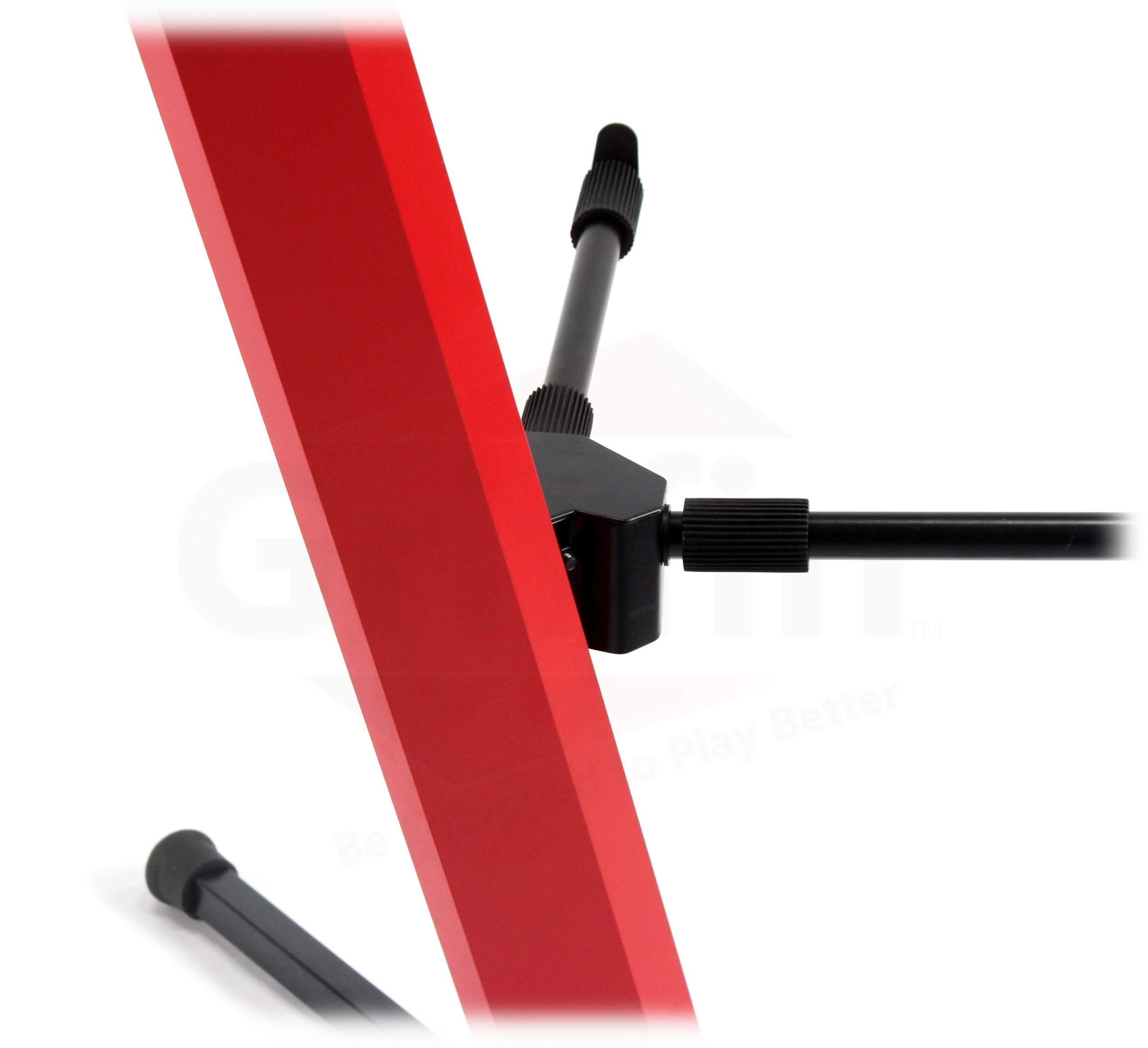 2Tier Column Keyboard Stand with Mic Boom Arm by GRIFFIN Double