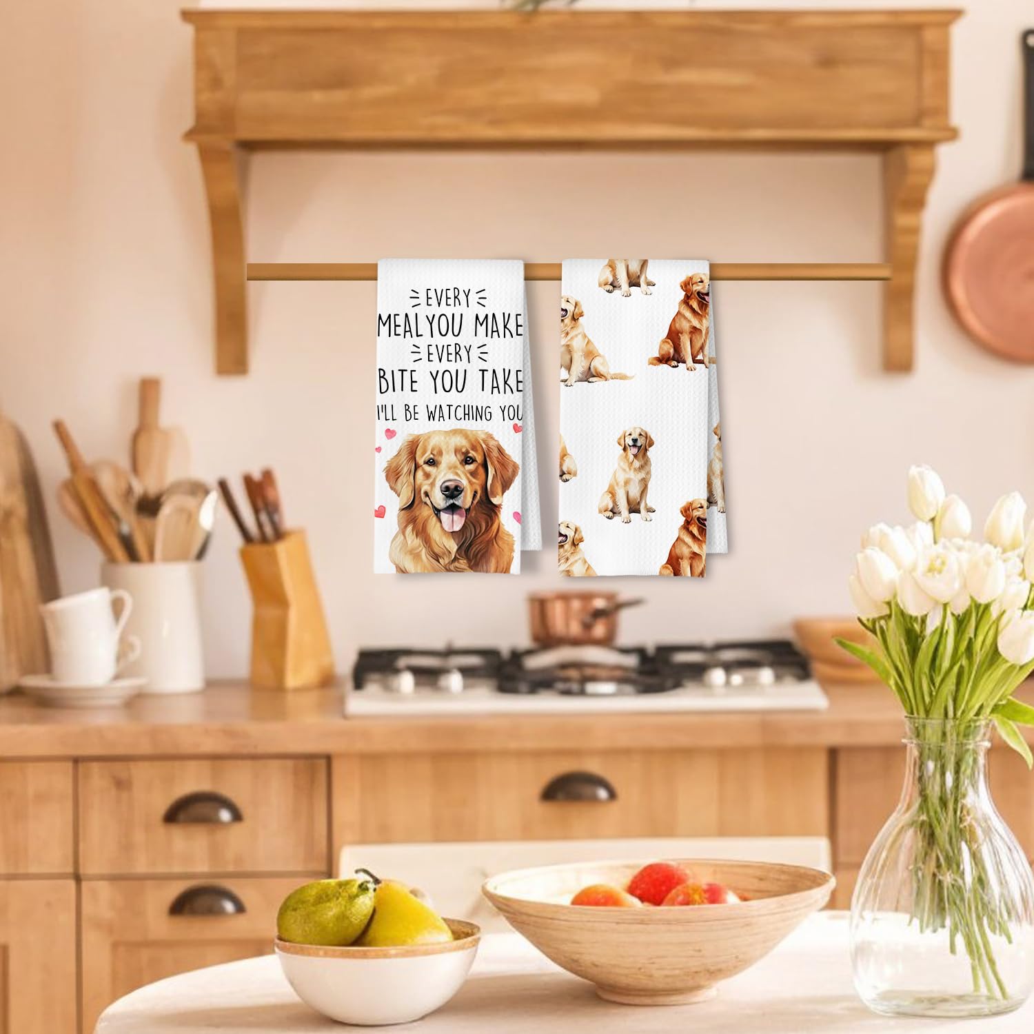 171 Golden Kitchen - Paños de cocina, 16 x 24 pulgadas