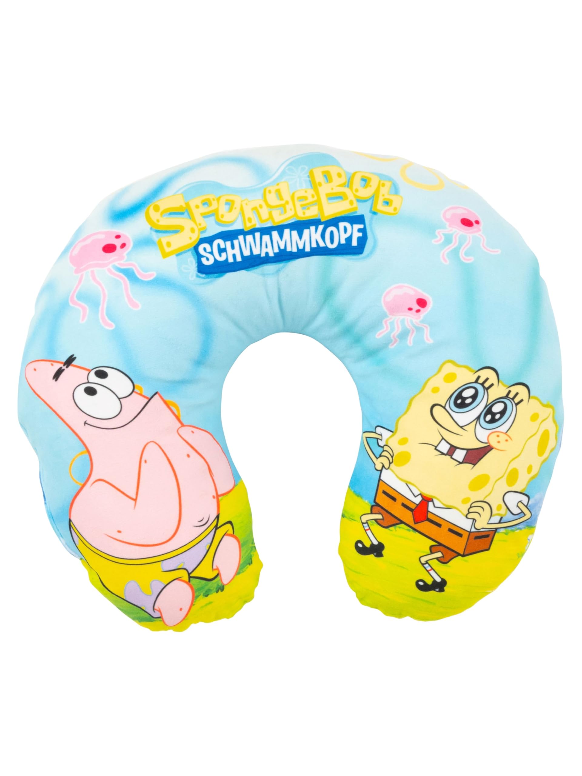 United Labels Spongebob Squarepants - Jellyfish Travel Neck Pillow Comfortable Travel Pillow Neck Pillow Car Plane