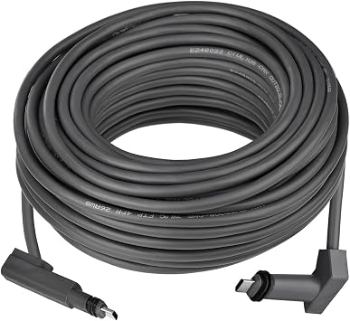 75Ft Cable Antenna for Starlink Rectangular Satellite V2, 75FT Starlink Replacement Cable Starlink Extension Cable, Black