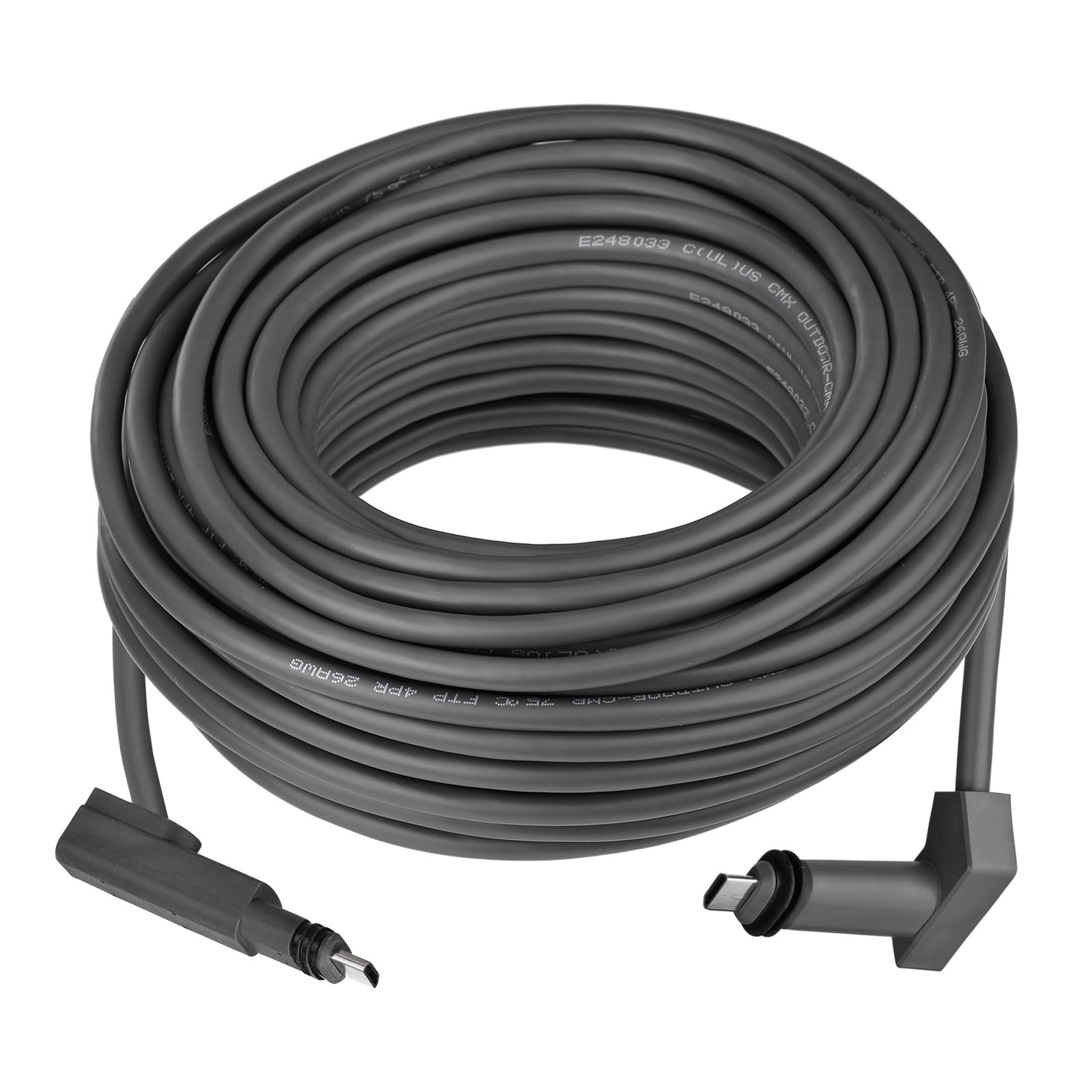 allmaybe 75Ft Cable Antenna for Starlink Rectangular Satellite V2, 75FT Starlink Replacement Cable Starlink Extension Cable, Black