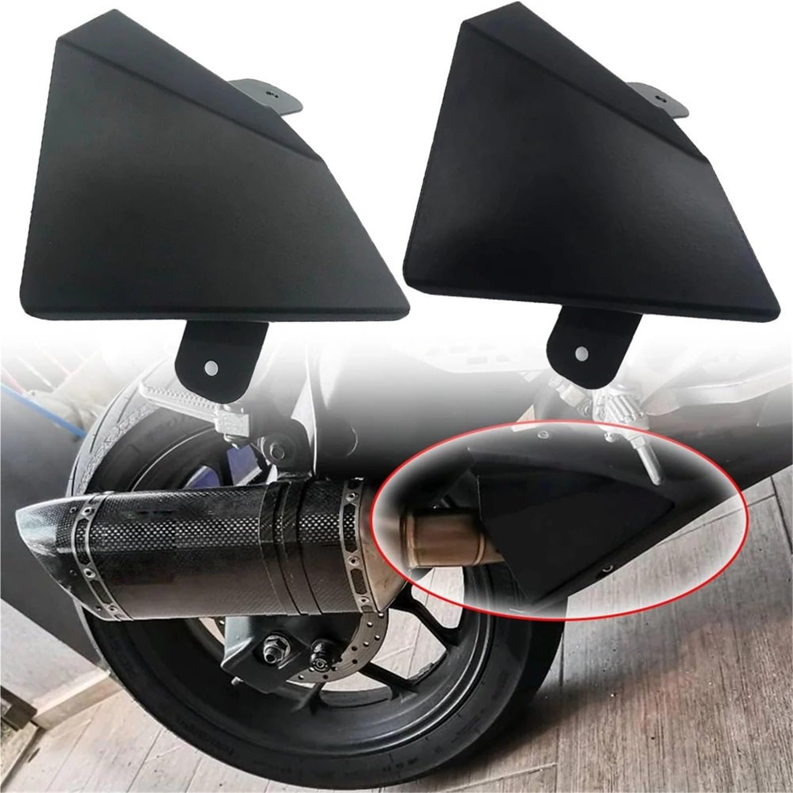 Osłona wydechu motocyklowego Osłona ochronna środkowej części rury wydechowej motocykla, dekoracyjna, pasująca do Yamaha YZF R25 R3 MT-25 MT-03 Osłona termiczna(MT-25 LOGO)