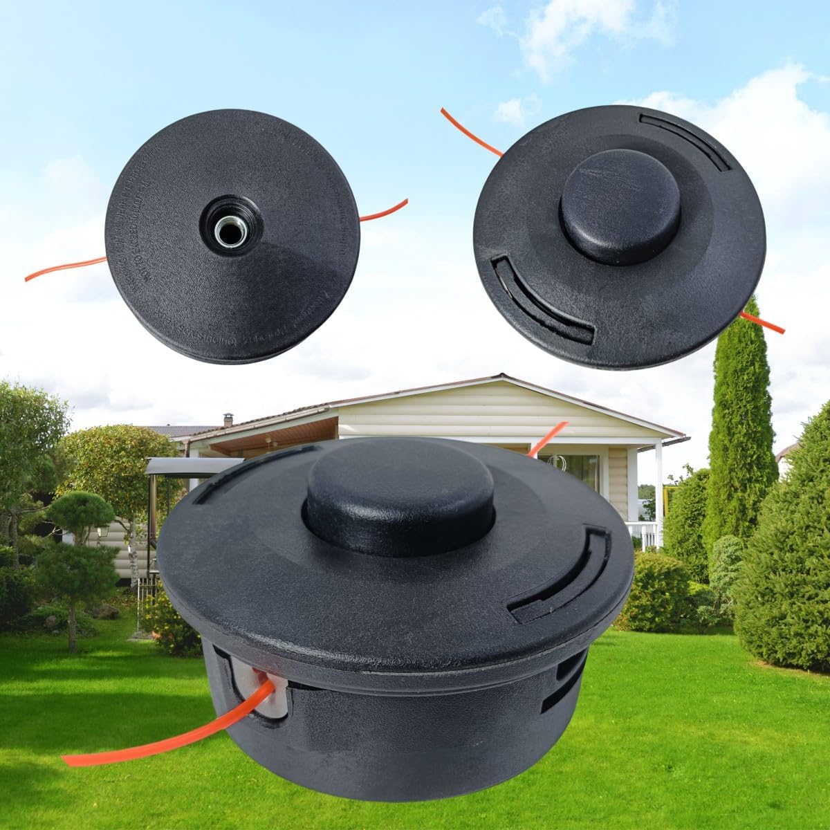 10 Pcs 25-2 Bump Feed Trimmer Head 4002 710 2108 for Stihl AUTOCUT 25-2 FS55 FS55R FS56 FS56RC FS70 FS70R FS80 FS85 FS90 FS90R FS91R FS94R FS100RX FS110 FS111R FS120 FS130 Weed Eater 4002 710 2191