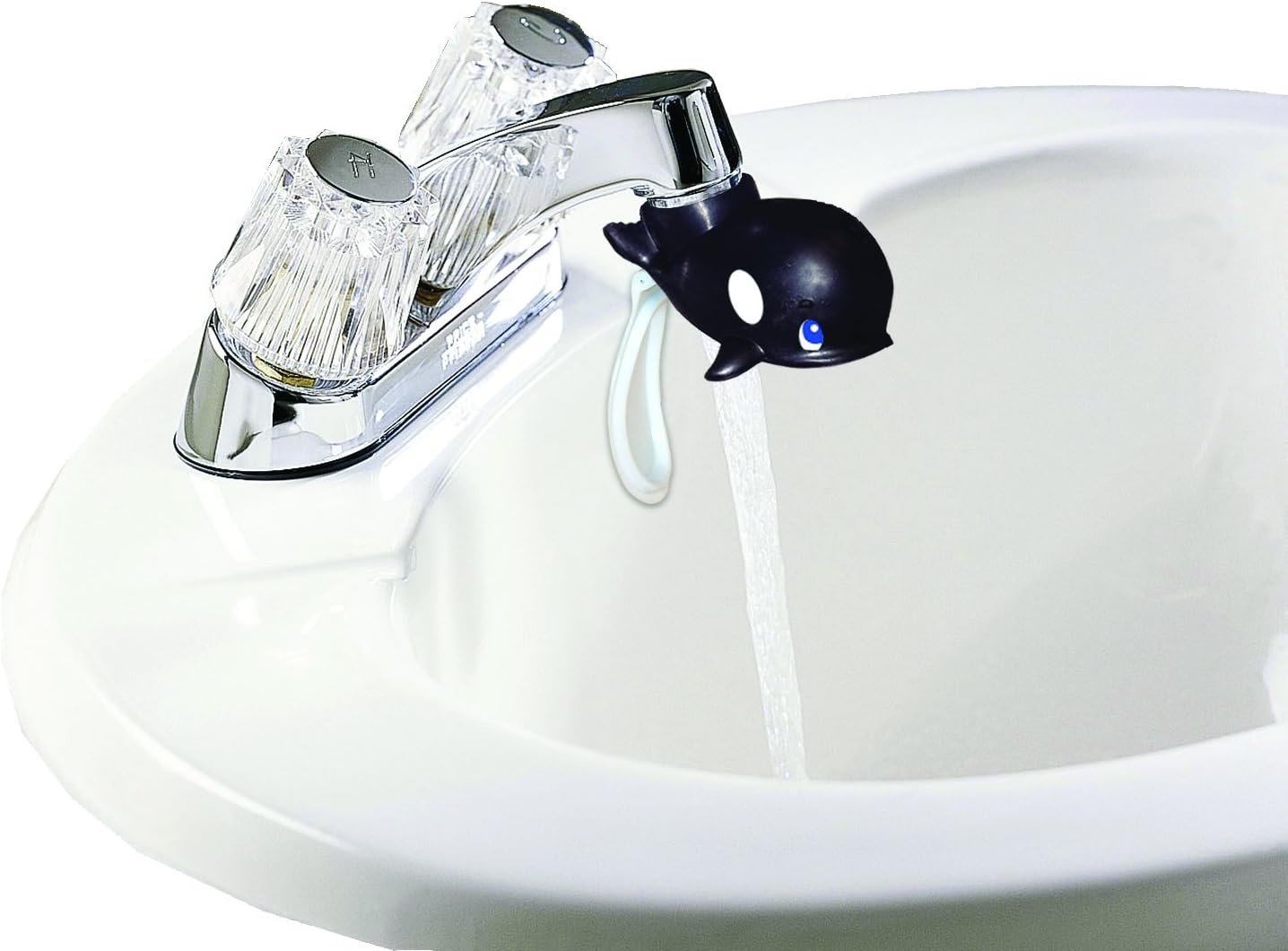 Jokari Whale Bathroom Faucet Water Fountain Attachment. Fun Animal Design to Make Teeth Brushing and Rinsing Fun (2)