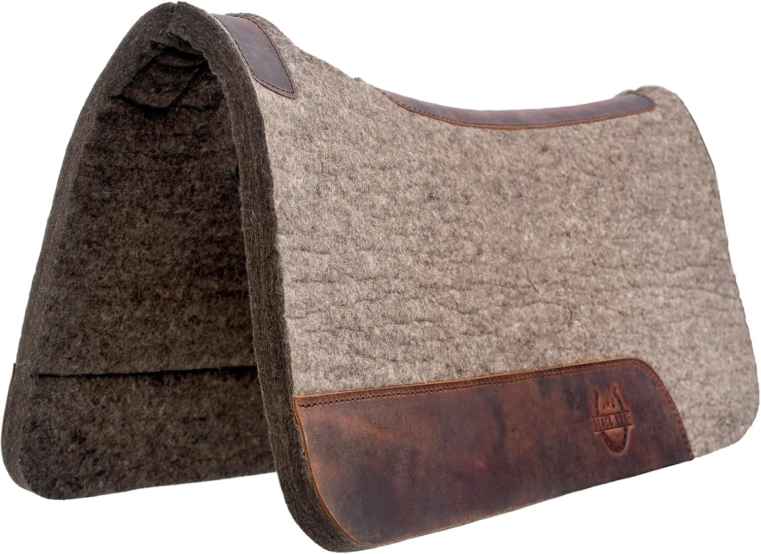 BLACK HOOF Steam Pressed Merino Wool Contoured Felt Pad 30"x30" 1 Inch Thick, 99003 Grey 30x30