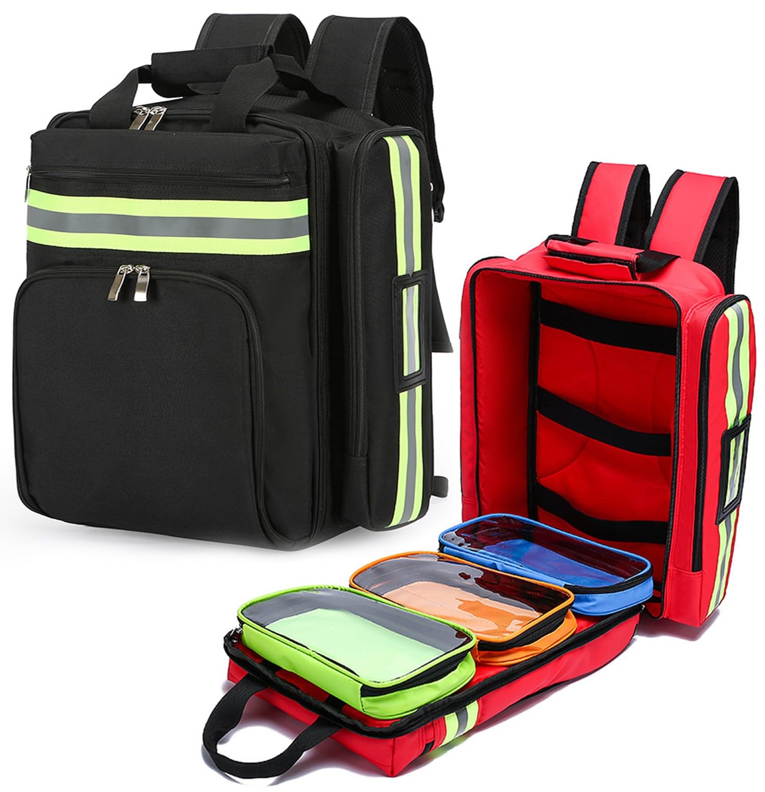 Macuto Botiquín De Primeros Auxilios,Mochila De Emergencias,Bolsa Médico,Varios Compartimentos,Mochilas De Marcha,Botiquines De Primeros Auxilios Para Viaje Y Acampada,(Solo Incluye La Bolsa) A