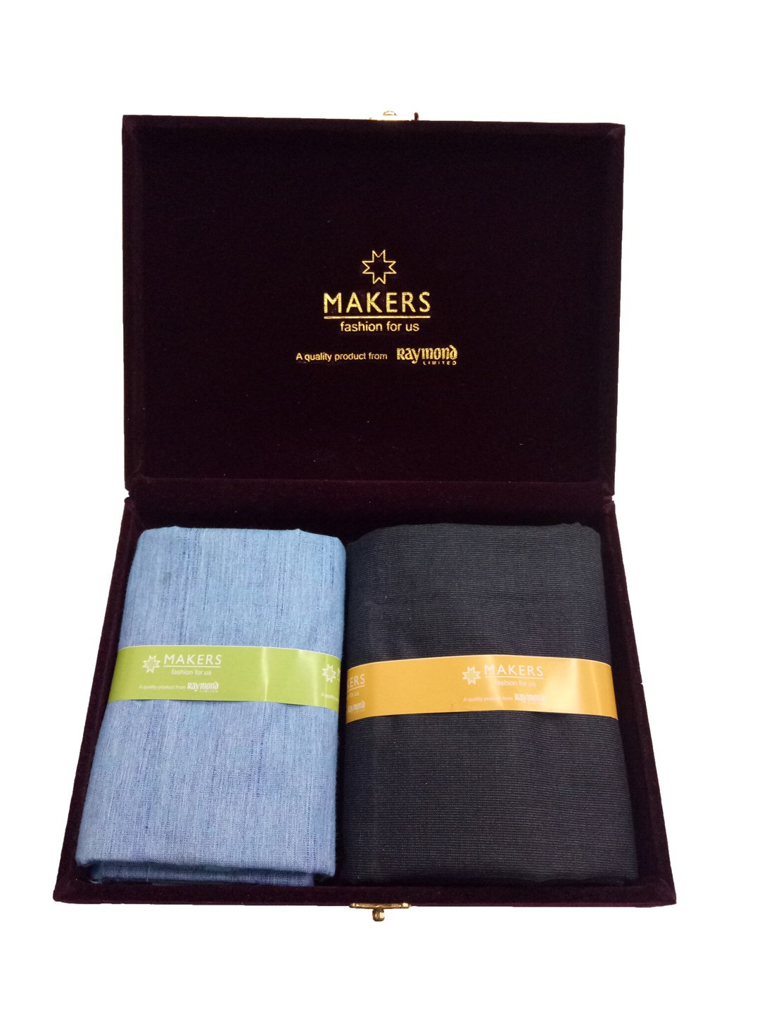 Raymond Makers Unstitched Fabric for Shirt & Trouser Combo in Velvet Box-image-40