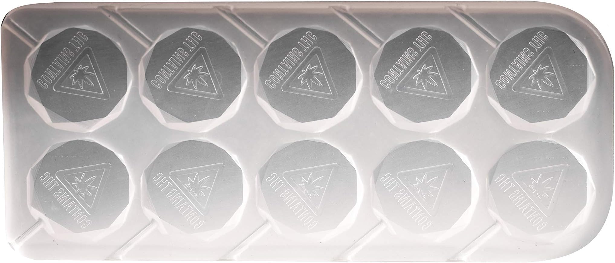 Lollipop Candy Silicone Mold - 7.5mL Mass REGULATORY Symbol - 10pc Food Grade Platinum Silicone S21