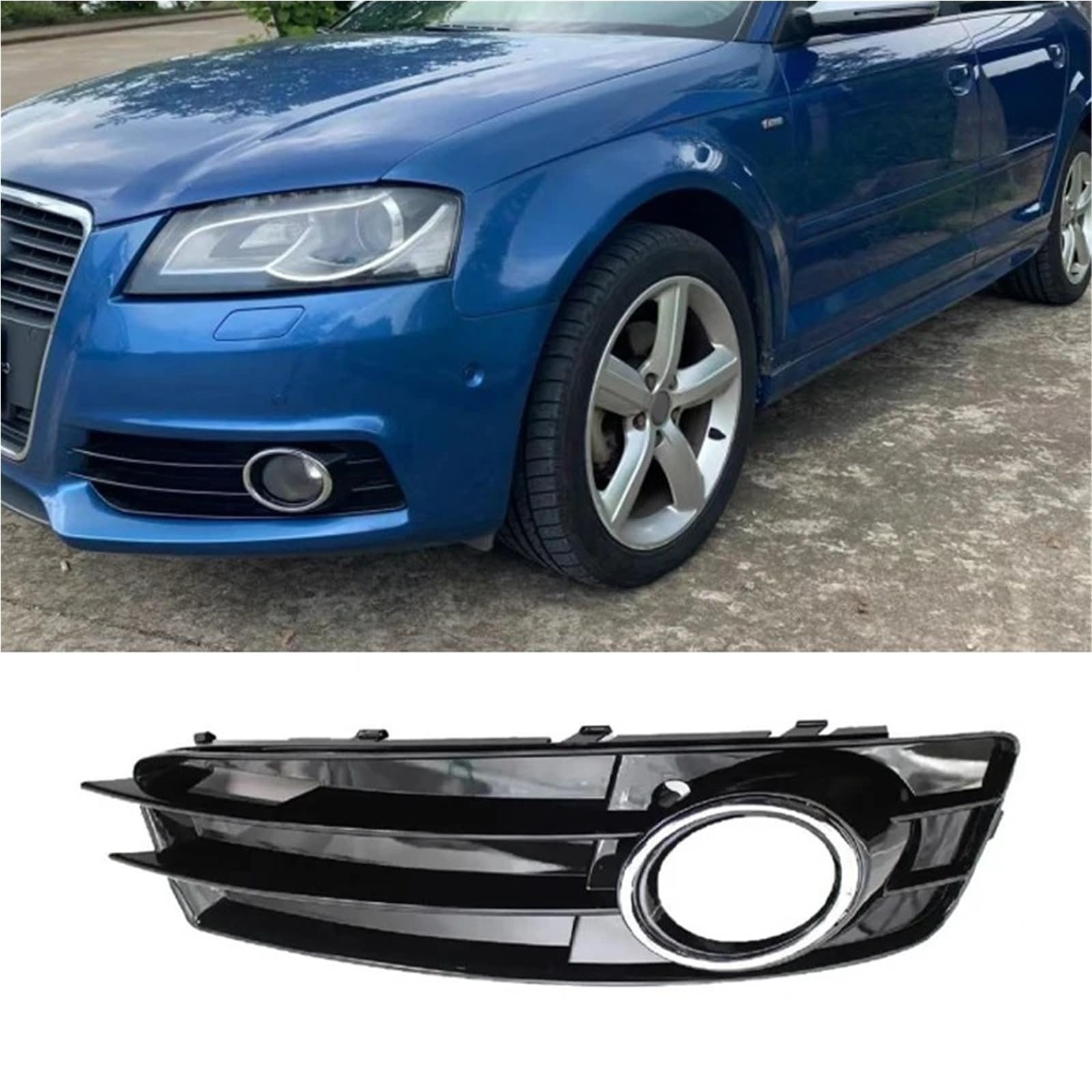Abdeckung Nebelscheinwerfer Für A3 Sport Version 2010-2013 Auto Nebel Anhänger Abdeckung Front Stoßstange Licht Kühlergrill Teile(Sports-Pair)