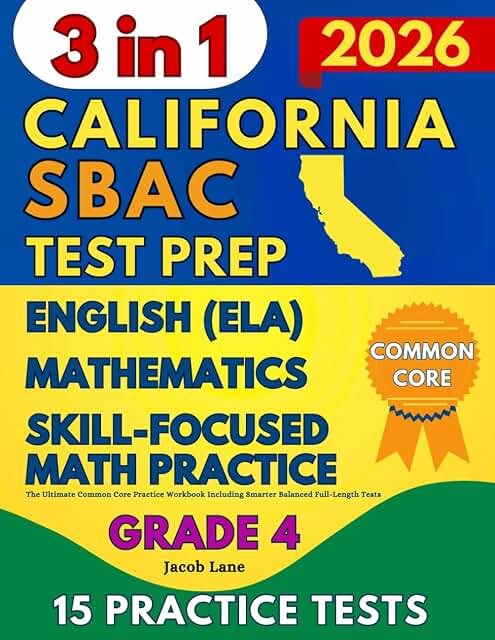 SBAC Test Prep Grade 4 Workbook