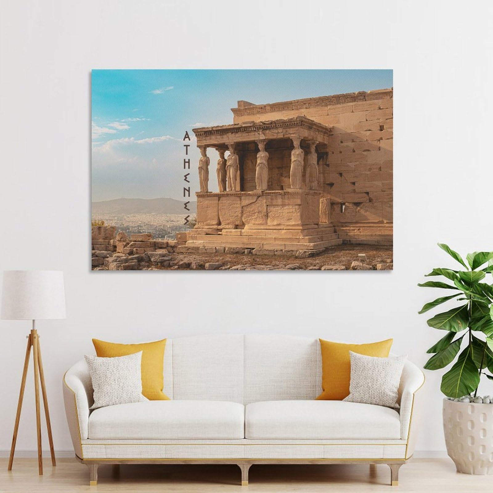 Junmoney Athenes Wall Art Print 20x30inch(50x75cm), for Hallway, Entryway Or Landing, A Neat Decor Update for Hallways, for Everyday Interiors