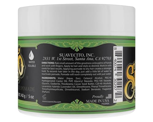 Miniatura 2 de Suavecito Pomade Matte (sin brillo) Fórmula de 5 onzas, 1 paquete – Pomada de pelo de fijación media para hombres – Pasta de cabello mate para