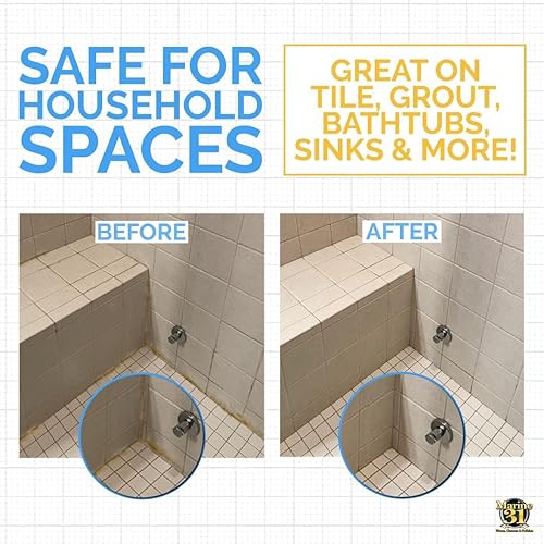 Miniatura 8 de Marine 31 Limpiador y removedor de manchas de moho, eficaz para barcos, hogar, patio y baño, elimina las manchas de moho y moho, potente fórmula de