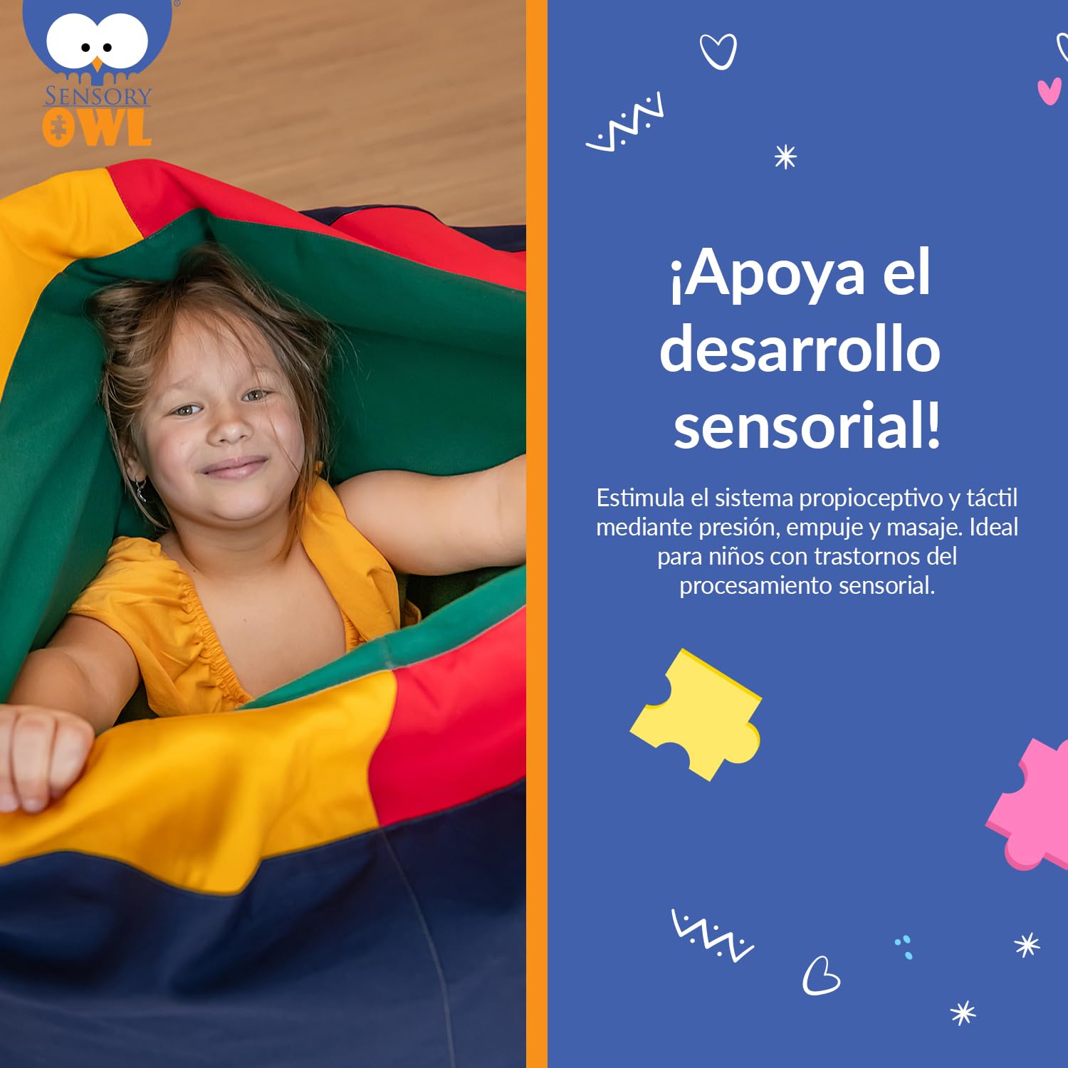 Túnel De Juego Infantil para Niños Puff Grande 90 x 70 cm Túnel Sensorial Impermeable Bolitas De Poliestireno Conciencia Corporal Alivio del Estrés Ansiedad