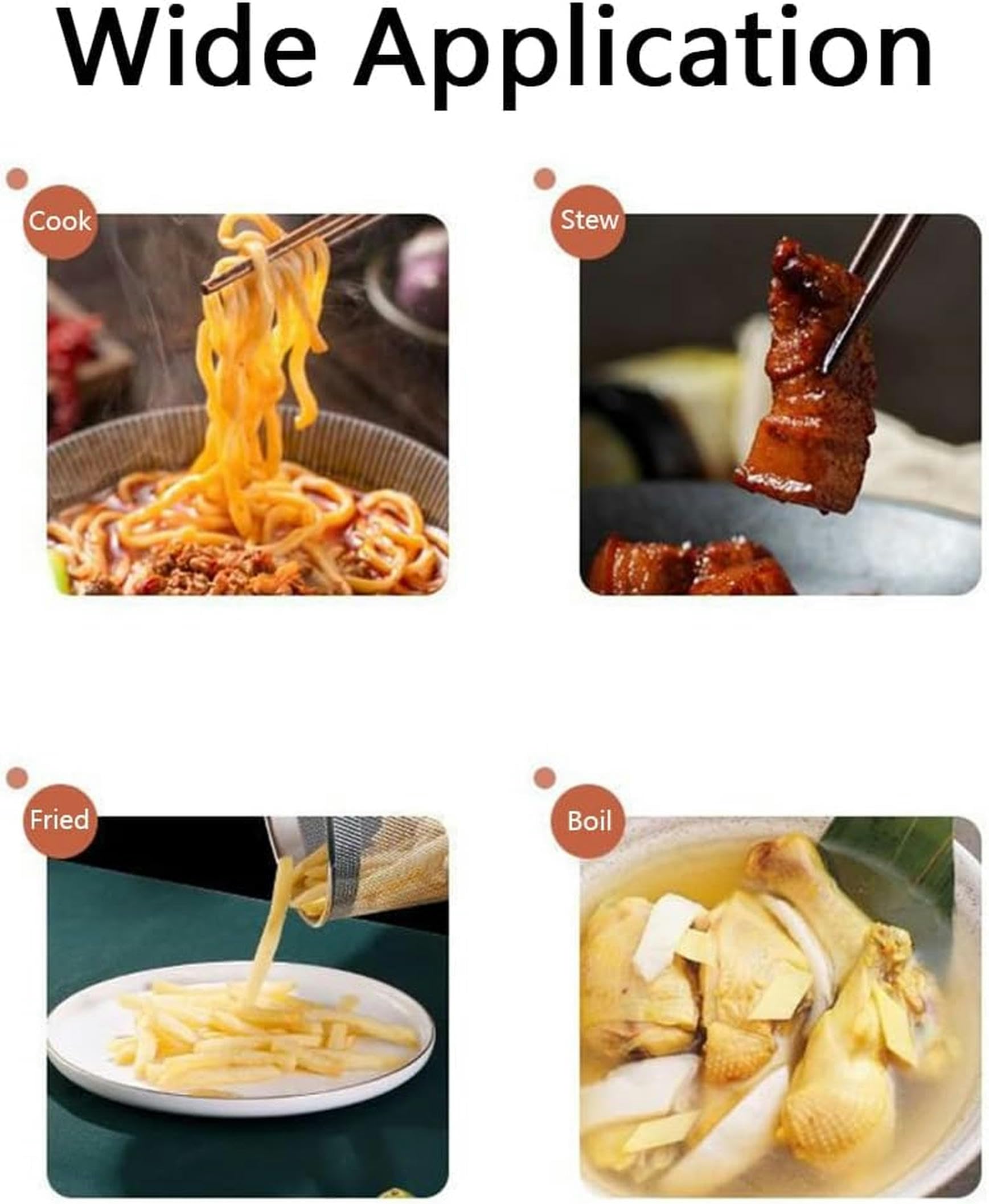 4 Liter Spargeltopf, Dünsttopf für Spargel und Gemüse aus Edelstahl 304, Spaghettitopf, Pastatopf, Küche mit Drahtkorb und Glasdeckel, Tiefe Pfanne mit Öl