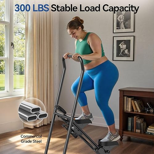 Miniatura 8 de Niceday Steppers for Exercise at Home, Stair Stepper with Handlebar, Stair Climber, Stair Master with 300LBS Loading Capacity