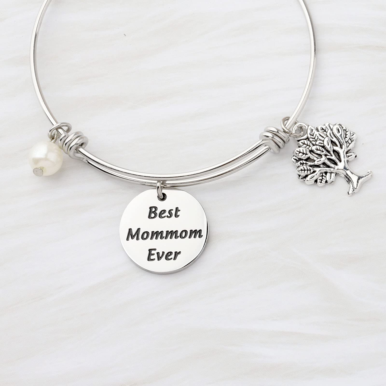 CENWA MomMom Birthday Gift Bracelet - MomMom Jewelry 'Best Mom Ever'