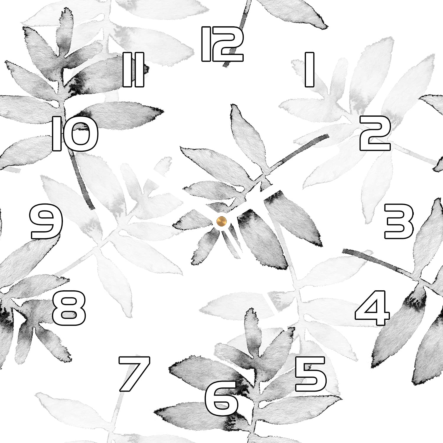 Horloge en Verre Trempé Moderne Coloray 30x30 cm, Éclat Durable et Cadran Épuré