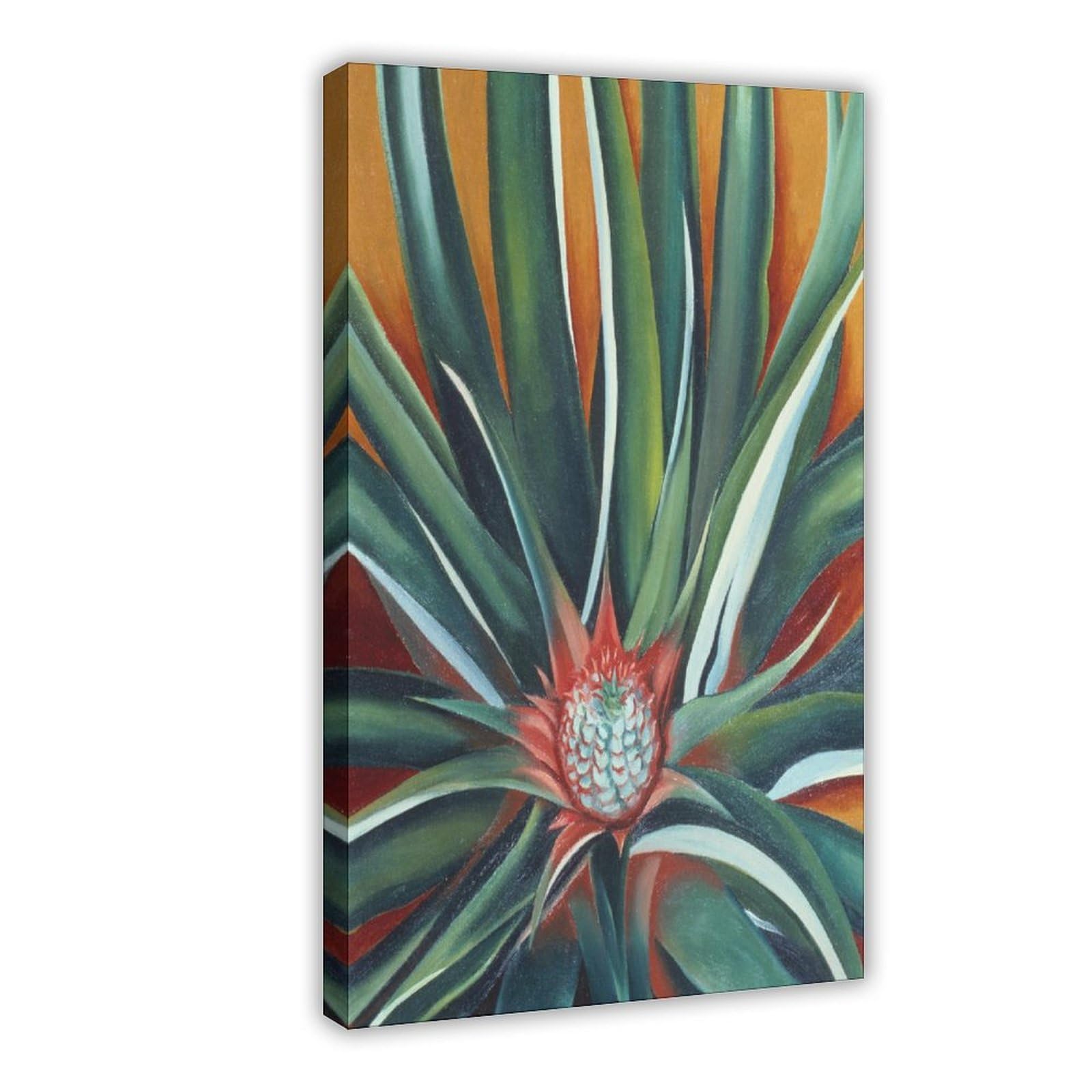 WCYB Pineapple Bud by Georgia O'Keeffe Posters Prints Canvas Deco Paintings Wall Art Frame 16" L X 24" W