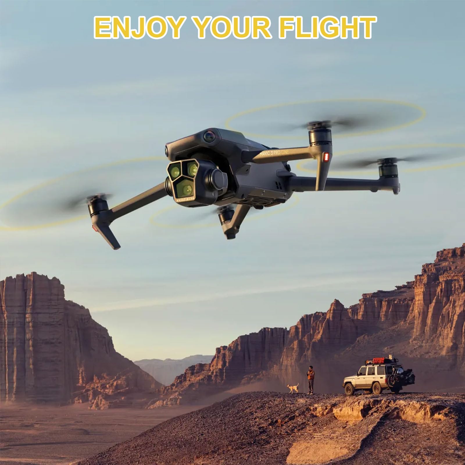 Hélices Mavic 3, 8 Piezas Drone Mavic 3 Pro Hélices con Diseño Liberación Rápida, 9453F Elices para Mavic 3 Pro/Mavic 3 Cine/Mavic 3 Classic/Mavic 3 Accesorios (Oro)