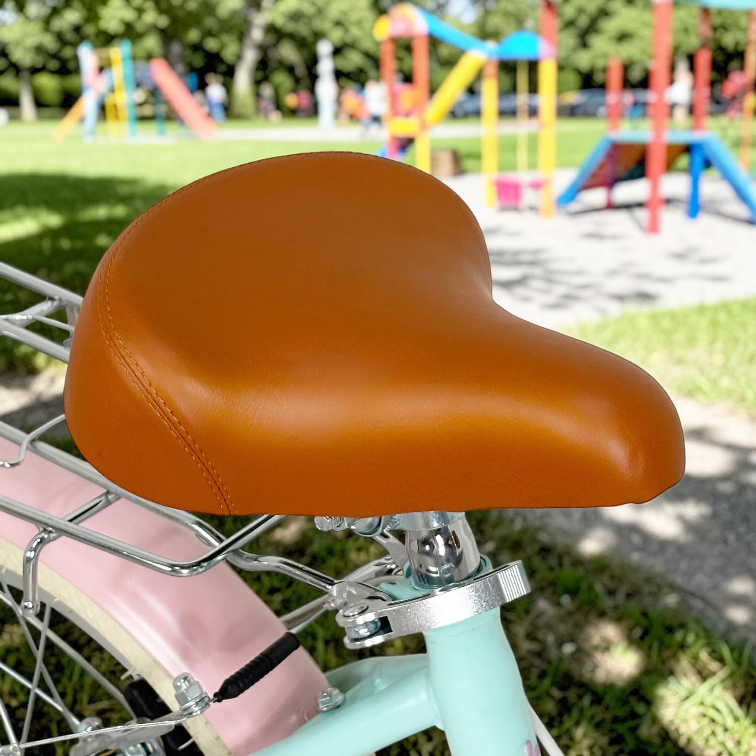 IBK Bicicletta 20" Pollici, Bici Classica da Ragazza, City Bike con Freni V-Brake, con Cestino Anteriore e Portapacchi, da Passeggio e Città