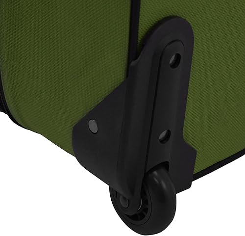 Miniatura 4 de Juego de maletas para equipaje de mano con ruedas, expandible, ligero U.S Traveler Rio (15 pulgadas y 21 pulgadas), Verde), US5600