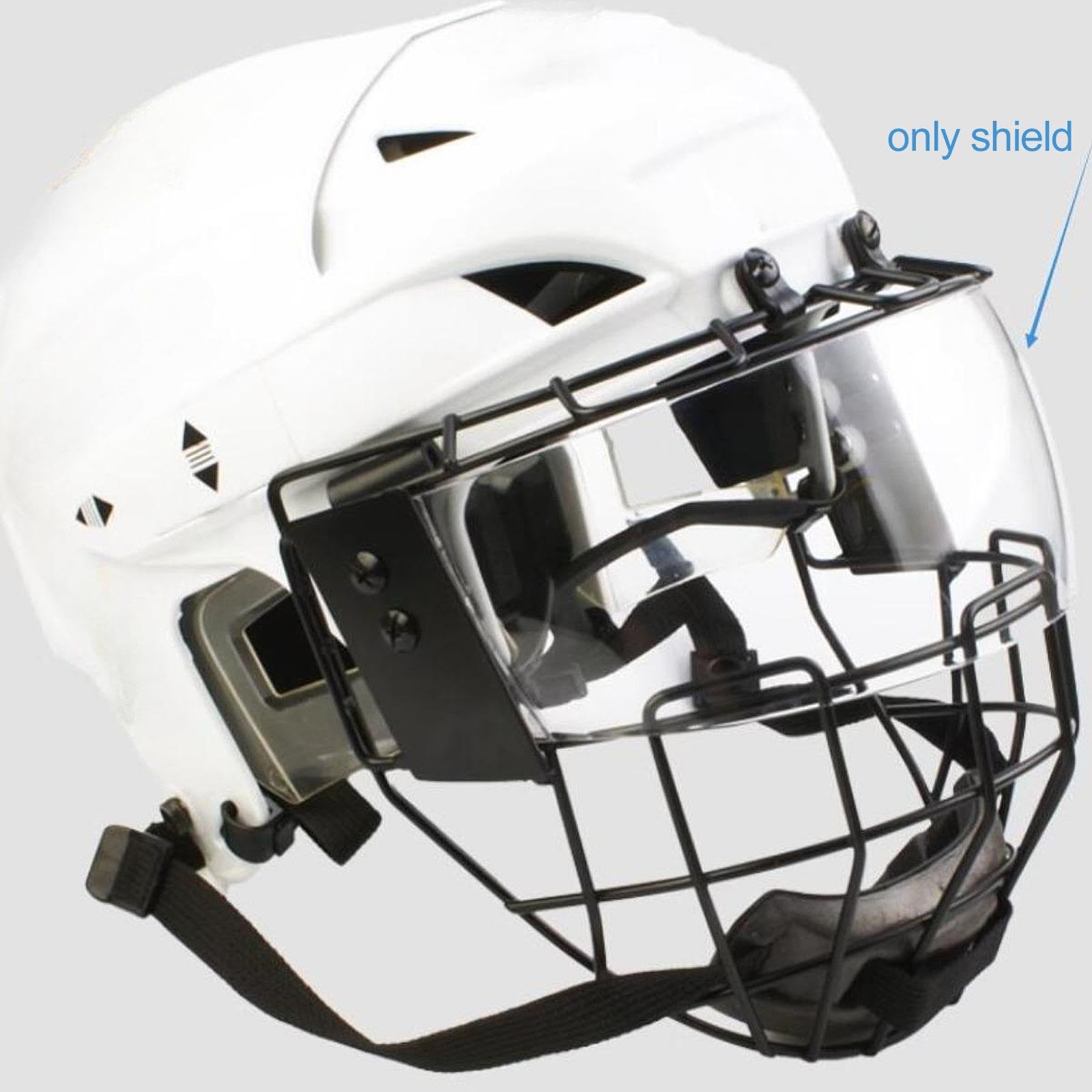 Schutzbrille für Fußball: Kratzfeste Visierschicht sorgt für Sicherheit und klare Sicht während des Fußballspiels. Auch geeignet für Eishockey und Skaten.