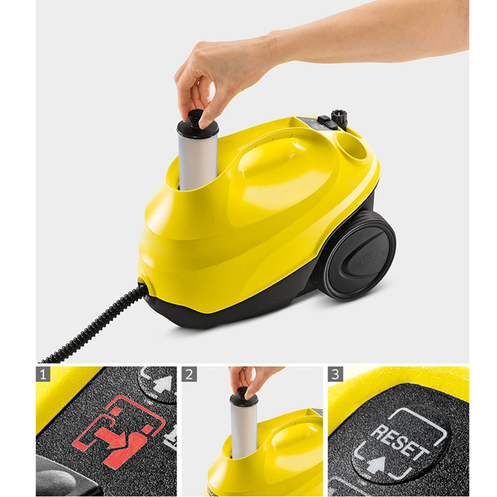 4 Stück Dampf Reiniger Kartusche Entkalkung Stift für SC3 Serie SC 3 Easyfix/SC3MX/SC3 127V BR Entkalkung Filter