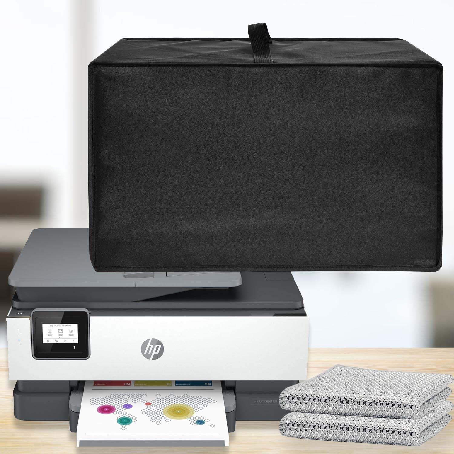 Universal Dust Cover For Printers, Made Of Heat-Resistant, Waterproof And Dust-Proof 600D Nylon Material, Compatible For HP Officejet Pro, For HP Deskjet, For HP Smart-Tank Series All-In-One Printers