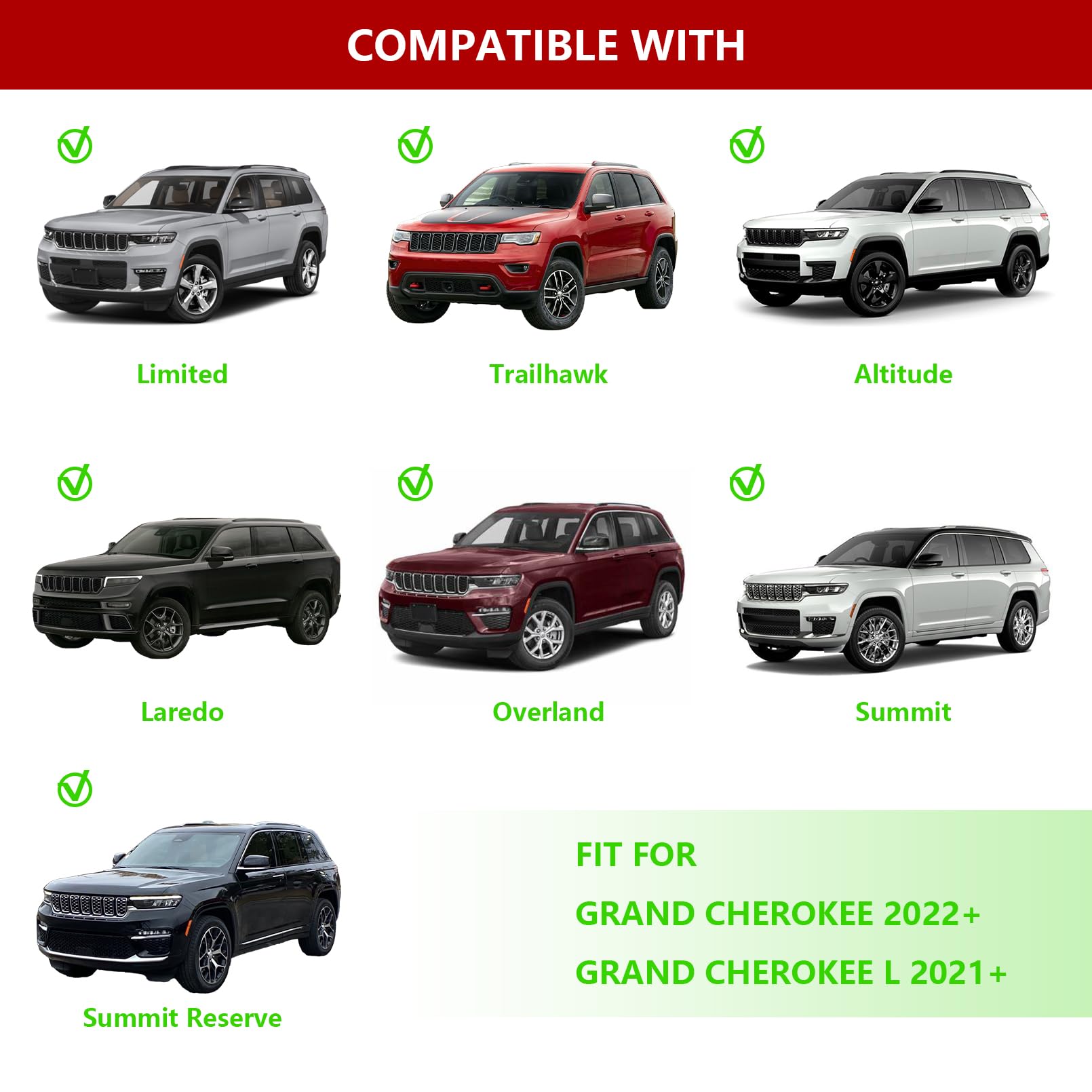 Grandroad Auto Thickened Roof Rack Cross Bars Compatible